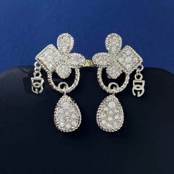 Dolce & Gabbana Retro Zirconium Earrings
